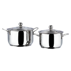 Vinod Stainless Steel Tuscany Combo Set with Lid (Induction Friendly)