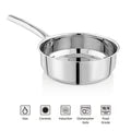 Doniv Majestic Stainless Steel Sandwich Bottom Fry Pan, – Induction Friendly