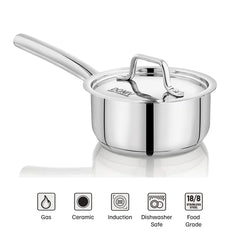 Doniv Stainless Steel Majestic Sandwich Bottom Sauce Pan – Induction Friendly