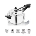 Doniv Stainless Steel Sandwich Bottom Pressure Cooker With Inner Lid (Amaze Series) – Induction Friendly