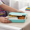 VINOD Stainless Steel Tiffin 3 Compartment Airtight Silicone-Sealed Lid, Food-Grade Steel, Secure Clips and Insulated
