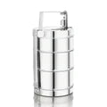 VINOD Bombay Stainless Steel Tiffin 4 Compartment - 10 Inch, Mirror Finish, Rust Free, Durable, Easy to Carry & Easy to Clean