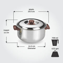 Vinod Stainless Steel Hot Casserole