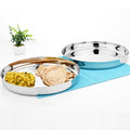 Vinod Stainless Steel Khumcha Thali set of 2
