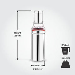 VINOD Stainless Steel Oil Pot 350 ml with Anti-Drip Spout, Highest Grade Steel, Rust Free, Dishwasher Safe & Easy to Clean