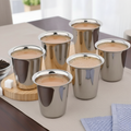 Vinod Stainless Steel Rampatra Glass Set of 6pc