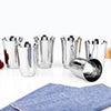 VINOD Stainless Steel Sheetal Glass Set of 6 - 300 ml with Highest Grade Stainless Steel, Tough & Strong, Rust Free & Dishwasher Safe