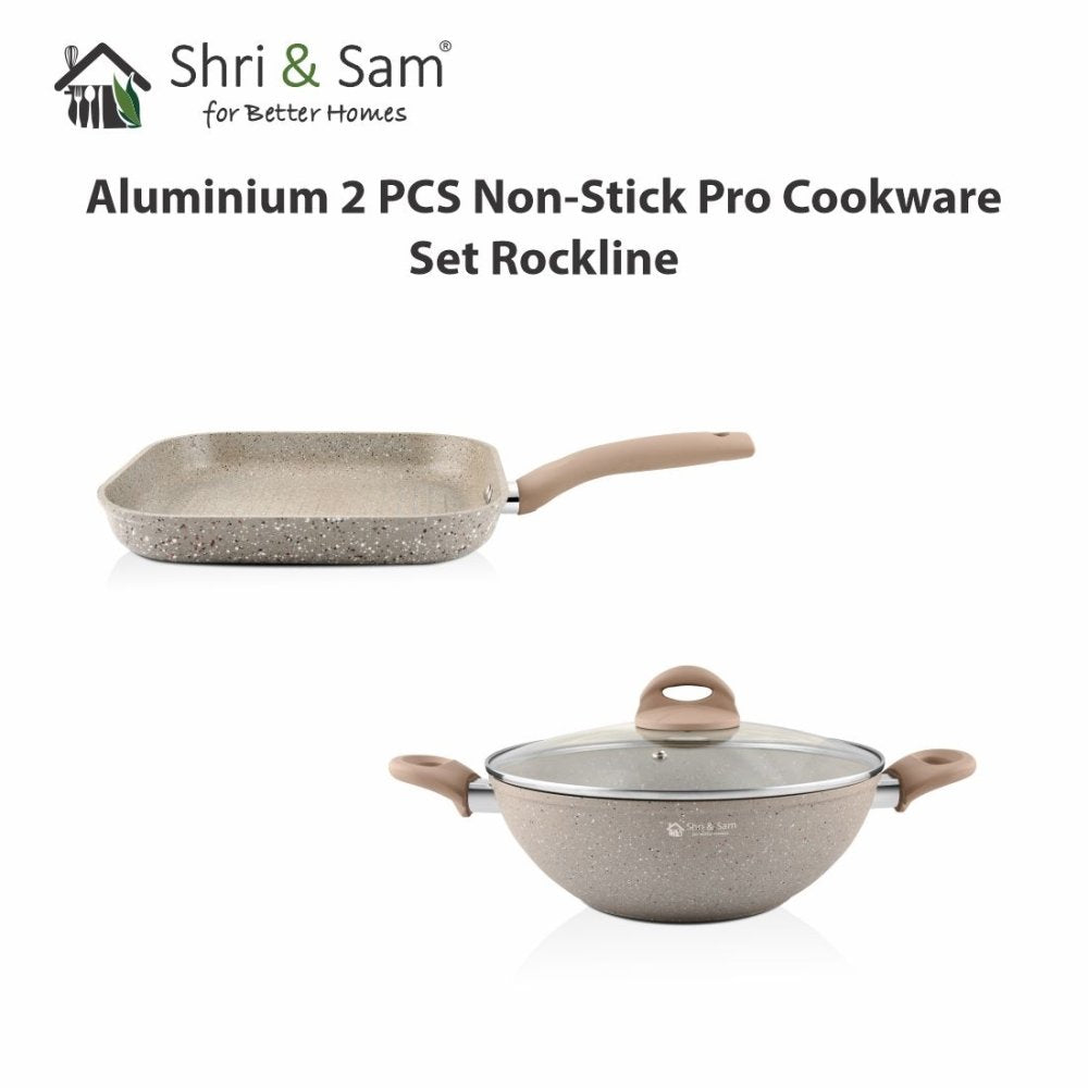 Aluminium 2 PCS Non - Stick Pro Cookware Set Rockline