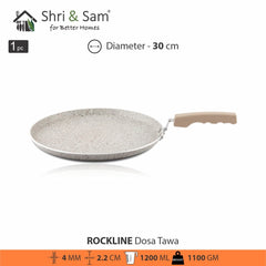 Aluminium Non - Stick Dosa Tawa Rockline