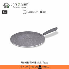 Aluminium Non - Stick Multi Tawa Primestone