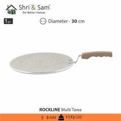 Aluminium Non - Stick Multi Tawa Rockline