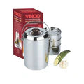 VINOD Stainless Steel Deluxe Hot Tiffin with 3 Compartment, Insulated, Rust Free, Leak Proof, Dishwasher Safe, Strong and Tough
