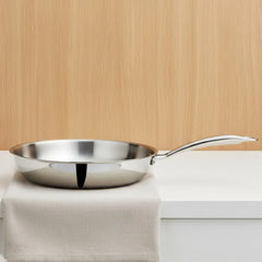 Doniv Titanium Triply Stainless Steel Fry Pan Induction Friendly