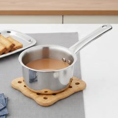 Vinod – Claro Heavy Gauge Stainless Steel Sauce Pan (Plain), 1.5 mm