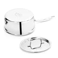 Doniv Titanium Triply Stainless Steel Sauce Pan with Cover Induction Friendly