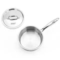 Doniv Titanium Triply Stainless Steel Sauce Pan with Cover Induction Friendly