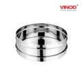 VINOD Stainless Steel Puri Dabba Set of 4 - Capacity: 1200 ml, 1500 ml, 2100 ml, 2500 ml, Heavy Gauge Steel, Airtight Lids & Mirror Finish