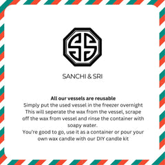 Snowflake - Stainless Steel Single Wick Candle