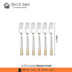 Stainless Steel 18 PCS Cutlery Set (without knife) Lavish