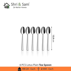 Stainless Steel 18 PCS Cutlery Set (without Knife) Lotus Plain