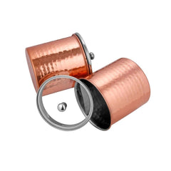 Stainless Steel 2 PCS 1000 ML Storage Canister with Air Tight Glass Lid Cantera