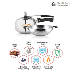 Stainless Steel 2 PCS Cookware Set