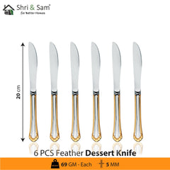 Stainless Steel 24 PCS Cutlery Set with Knife Feather