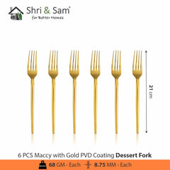 Stainless Steel 24 PCS Cutlery Set with PVD Coating Maccy