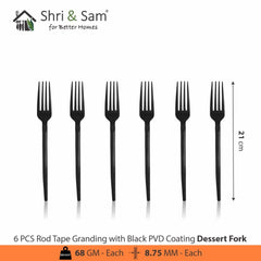 Stainless Steel 24 PCS Cutlery Set with PVD Coating Rod Tape Granding