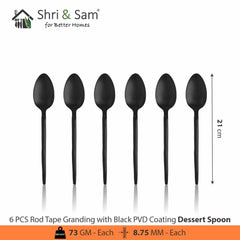 Stainless Steel 24 PCS Cutlery Set with PVD Coating Rod Tape Granding