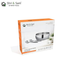 Stainless Steel 3 PCS Salad Bowl Majestic