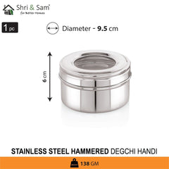 Stainless Steel 3 PCS See Through Dabbi