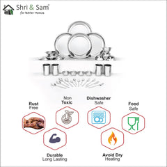 Stainless Steel 32 PCS Dinner set (4 People) Delight