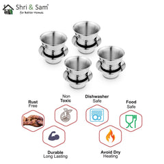 Stainless Steel 4 PCS Double Wall Hammered Coffee Dabra In Tumbler Congo