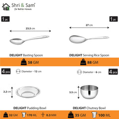 Stainless Steel 42 PCS Dinner set (4 People) Delight
