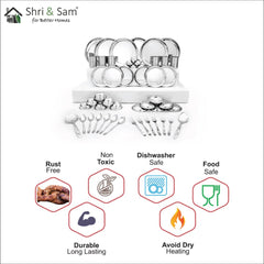 Stainless Steel 50 PCS Dinner set (6 People) Delight