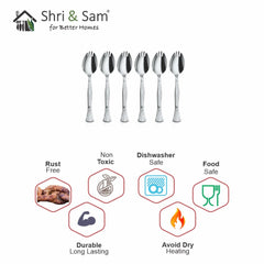 Stainless Steel 6 PCS Cutlery Spork 3 IN 1