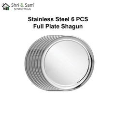 Stainless Steel 6 PCS Full Plate Shagun