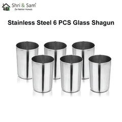 Stainless Steel 6 PCS Glass Shagun