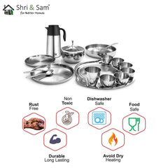 Stainless Steel 72 PCS Dinner Set (6 People) Nifty