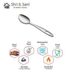 Stainless Steel Basting Spoon Server Pearl