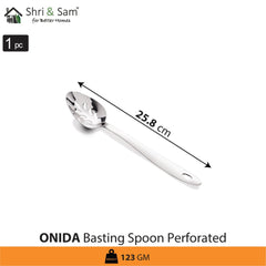 Stainless Steel Basting Spoon Slotted Onida