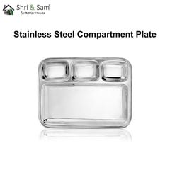 Stainless Steel Compartment Plate