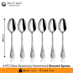 Stainless Steel Cutlery New Rosemary Hammered