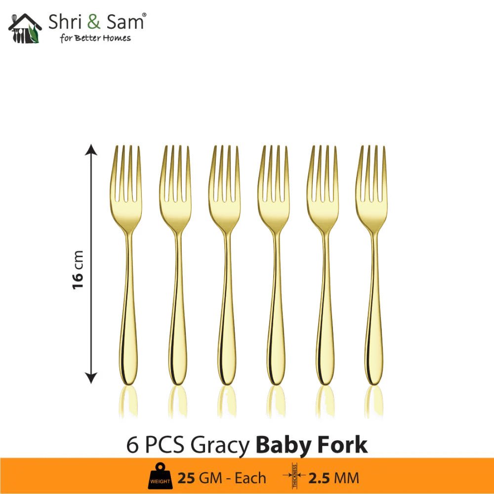 Stainless Steel Cutlery with Champagne Gold PVD Coating Gracy