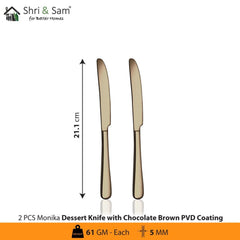 Stainless Steel Cutlery with Chocolate Brown PVD Coating Monika