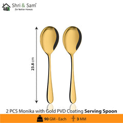 Stainless Steel Cutlery with Gold PVD Coating Monika