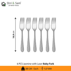 Stainless Steel Cutlery with Laser 1 Jasmine