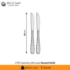 Stainless Steel Cutlery with Laser 4 Jasmine