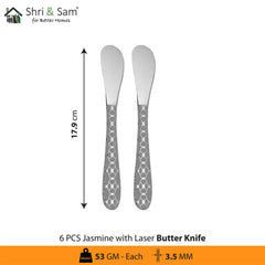Stainless Steel Cutlery with Laser 5 Jasmine